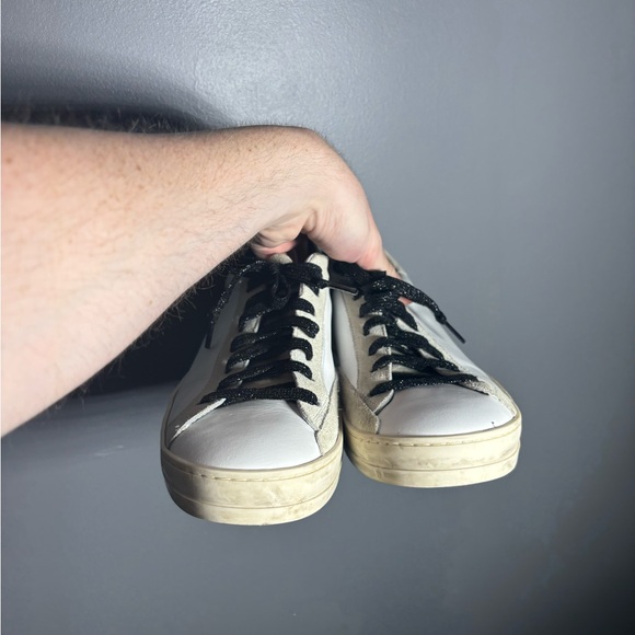 P448 John Leopard Calf Hair Print Sneakers Size EU 42 - Picture 5 of 7